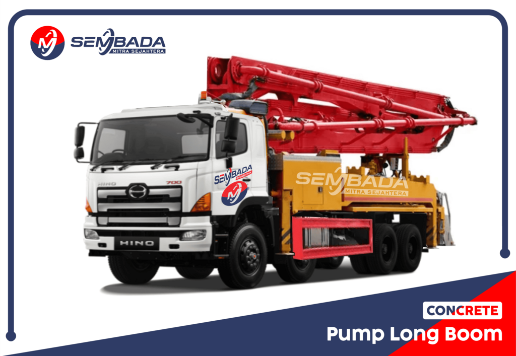 concrete pump long boom