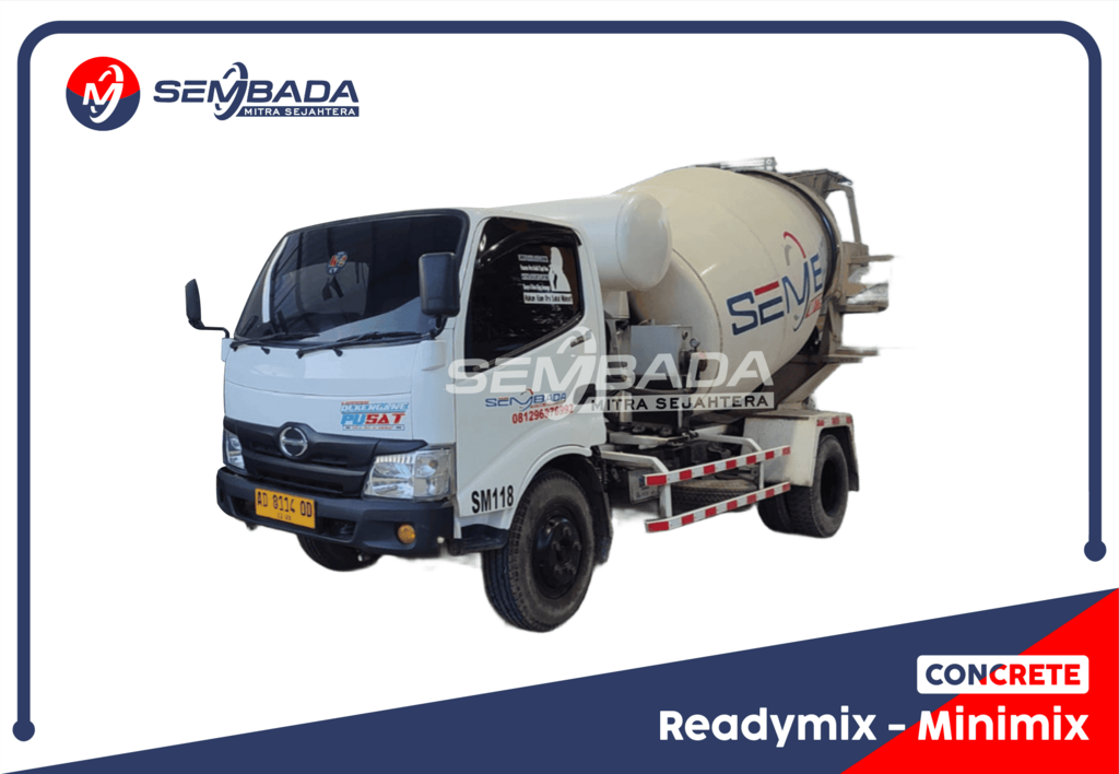 truk mixer molen readymix minimix